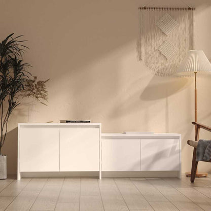 vidaXL TV Cabinet | White | Engineered wood | 146.5 x 35 x 50 cm | TV Cabinet 1