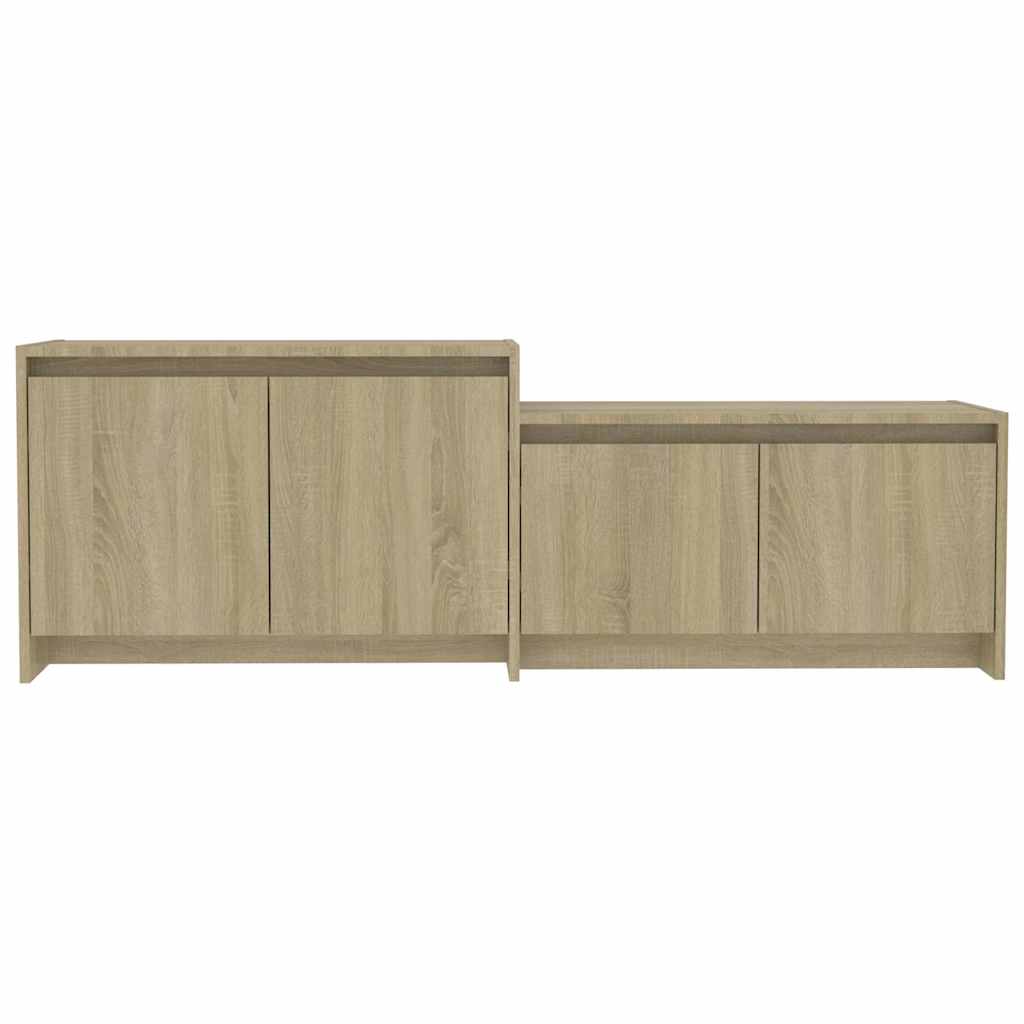 vidaXL TV Cabinet Sonoma Oak 146.5x35x50 cm Engineered Wood 6