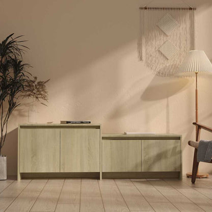 vidaXL TV Cabinet Sonoma Oak 146.5x35x50 cm Engineered Wood 1