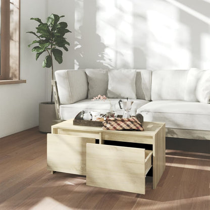 vidaXL Coffee Table | Sonoma oak | Engineered wood | Medium | Coffee Table 3