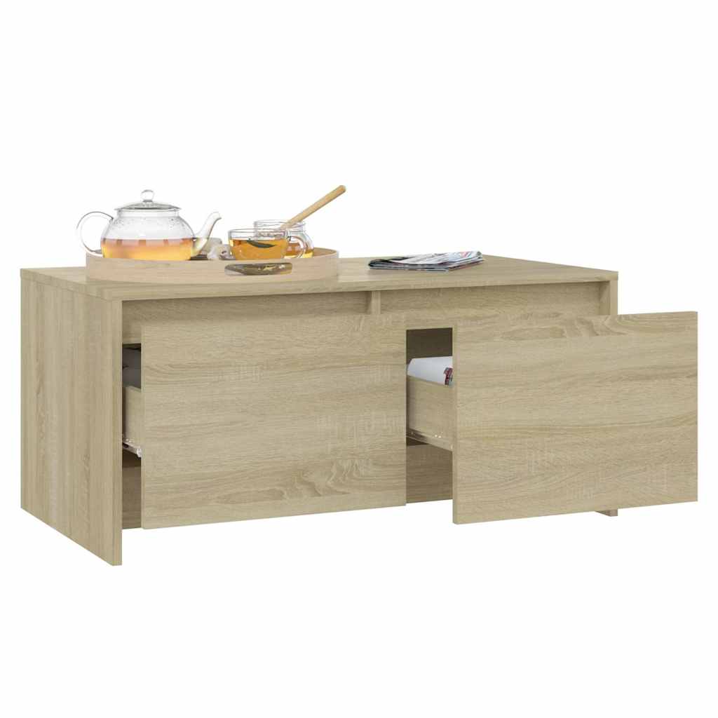 vidaXL Coffee Table | Sonoma oak | Engineered wood | Medium | Coffee Table 4