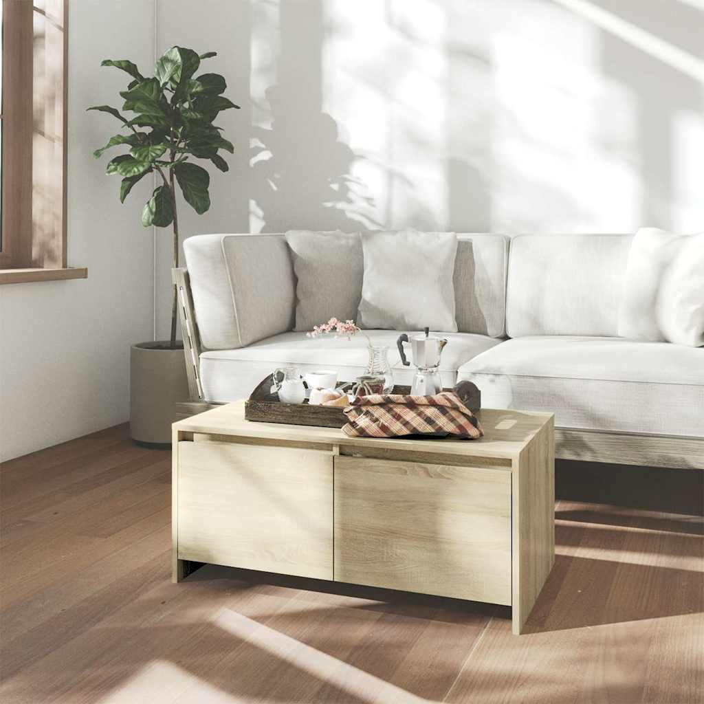 vidaXL Coffee Table | Sonoma oak | Engineered wood | Medium | Coffee Table 1