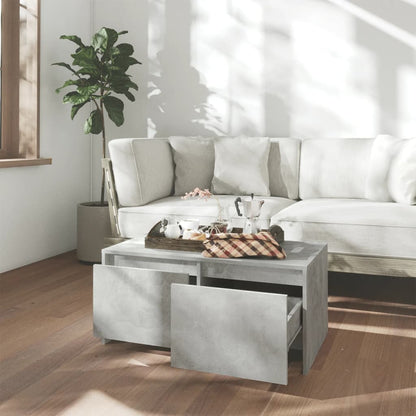 vidaXL Coffee Table | Concrete grey | Engineered wood | 90 x 50 x 41.5 cm 3