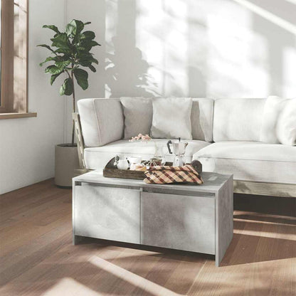 vidaXL Coffee Table | Concrete grey | Engineered wood | 90 x 50 x 41.5 cm 1