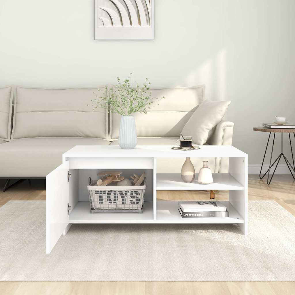 vidaXL Coffee Table | White | Engineered wood | Medium | Coffee Table 3