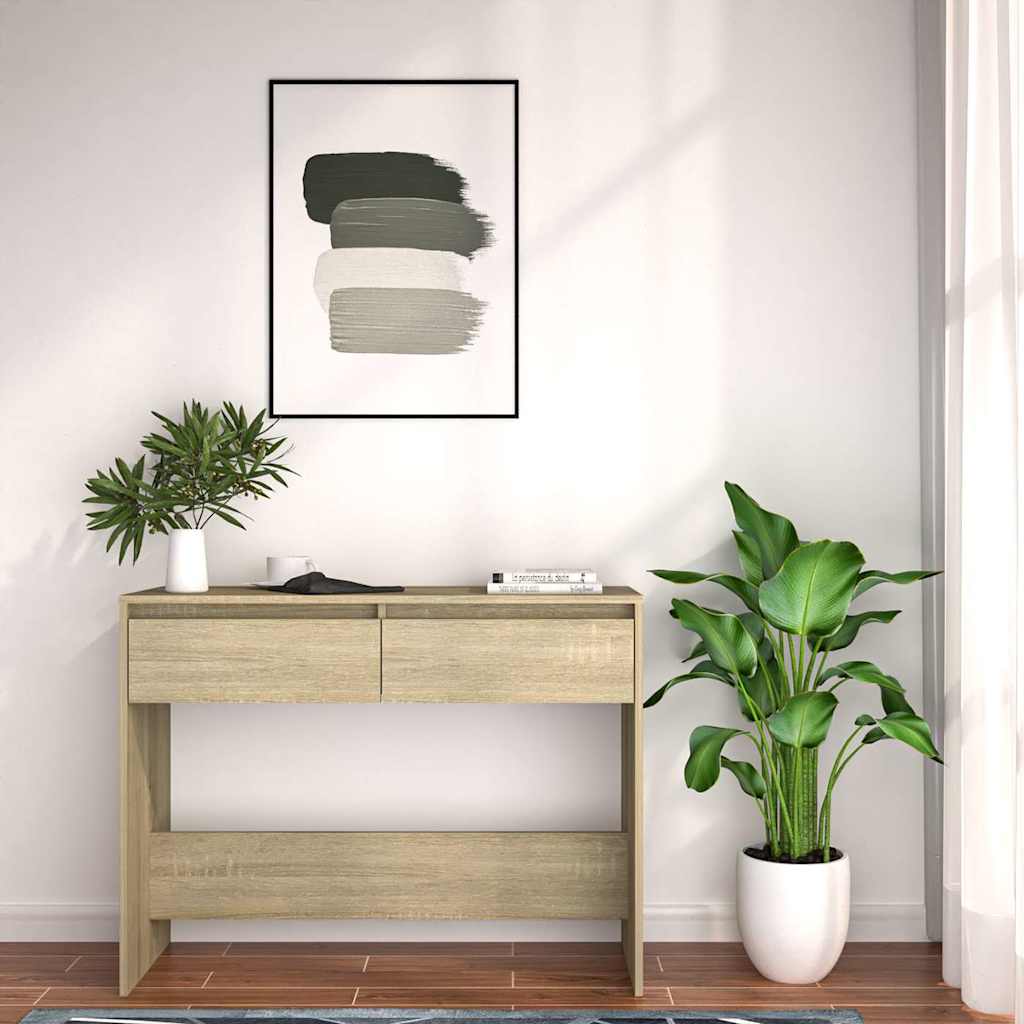 vidaXL Console Table | Sonoma oak | Engineered wood | Compact | Console Table 4
