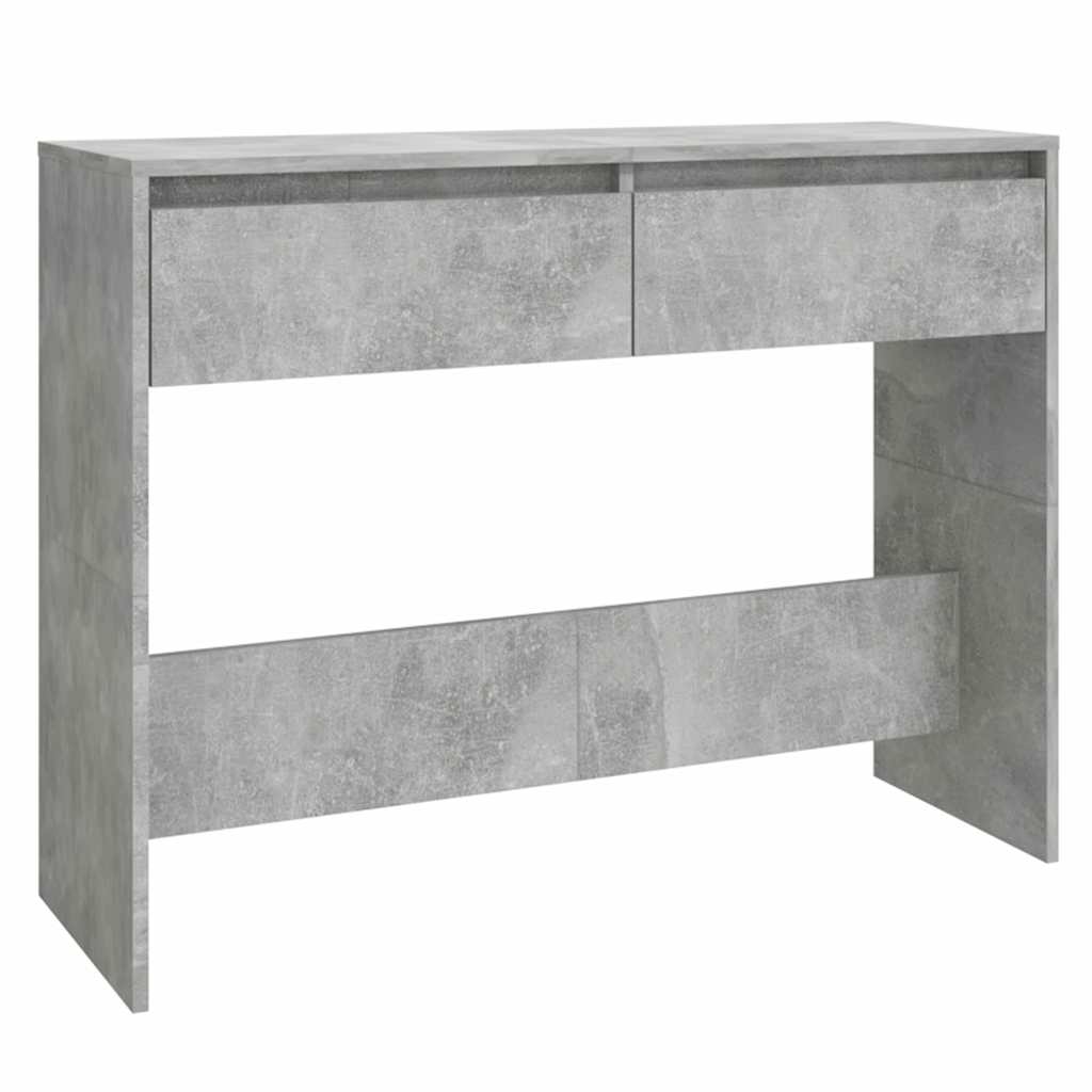 vidaXL Console Table | Concrete grey | Engineered wood | 100 cm | Console Table 2