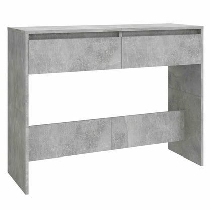 vidaXL Console Table | Concrete grey | Engineered wood | 100 cm | Console Table 2