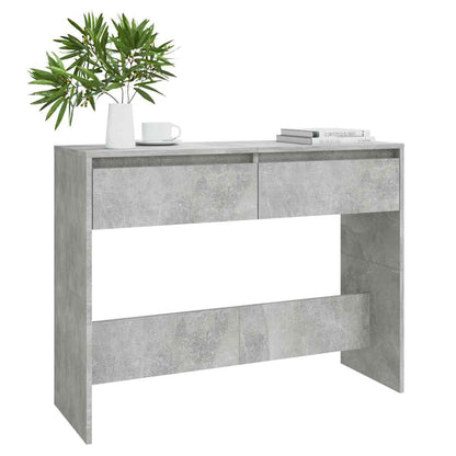 vidaXL Console Table | Concrete grey | Engineered wood | 100 cm | Console Table 3