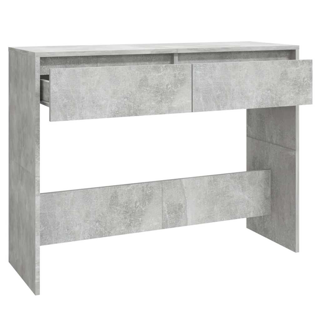 vidaXL Console Table | Concrete grey | Engineered wood | 100 cm | Console Table 6