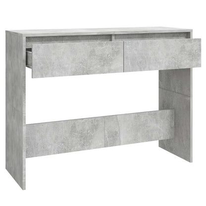 vidaXL Console Table | Concrete grey | Engineered wood | 100 cm | Console Table 6