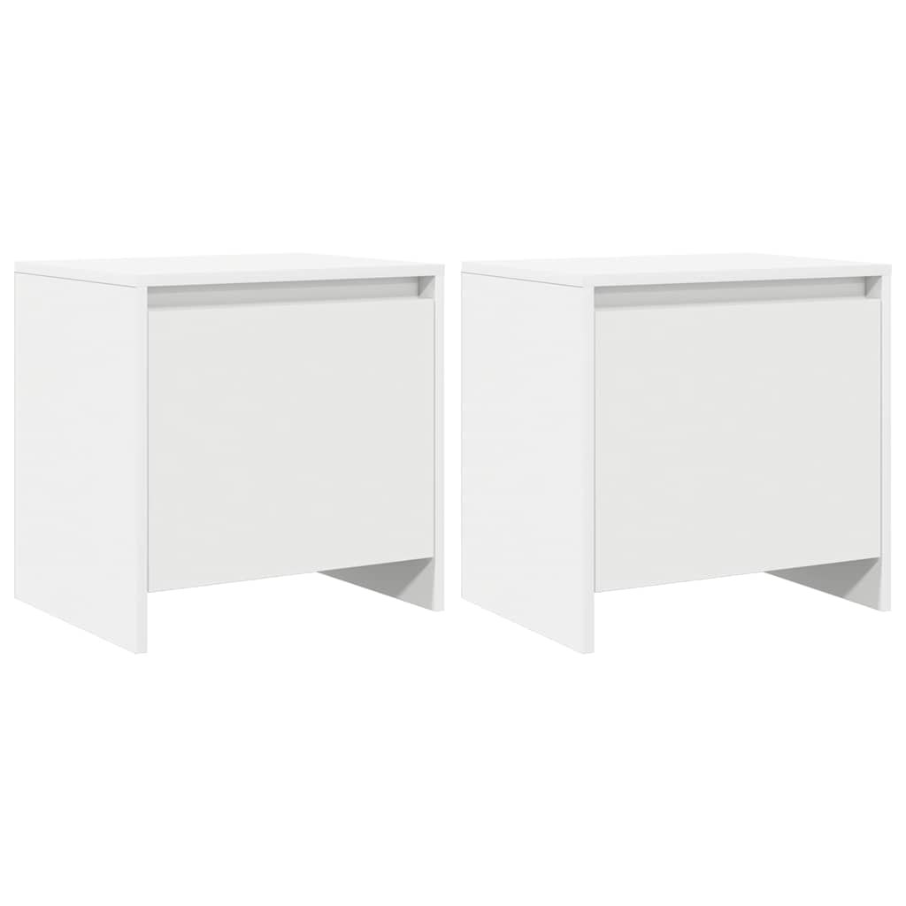 Bedside Cabinet 45x34x44,5 cm Engineered Wood White