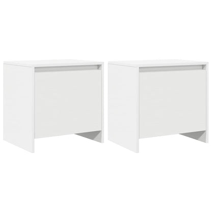 Bedside Cabinet 45x34x44,5 cm Engineered Wood White