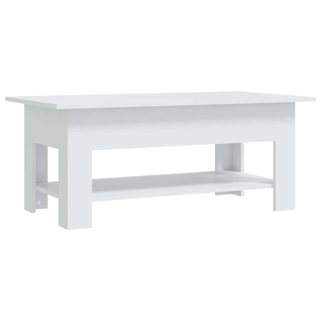 810253 vidaXL Coffee Table White 102x55x42 cm Engineered Wood 2