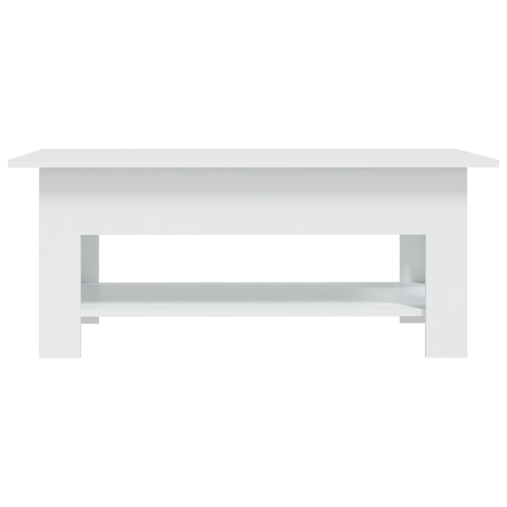 810253 vidaXL Coffee Table White 102x55x42 cm Engineered Wood 4