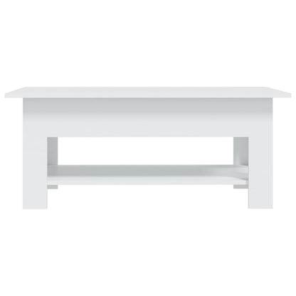 810253 vidaXL Coffee Table White 102x55x42 cm Engineered Wood 4