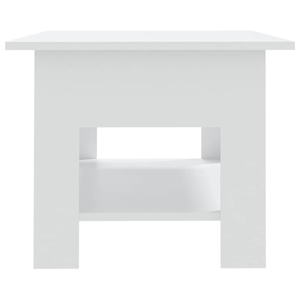 810253 vidaXL Coffee Table White 102x55x42 cm Engineered Wood 5