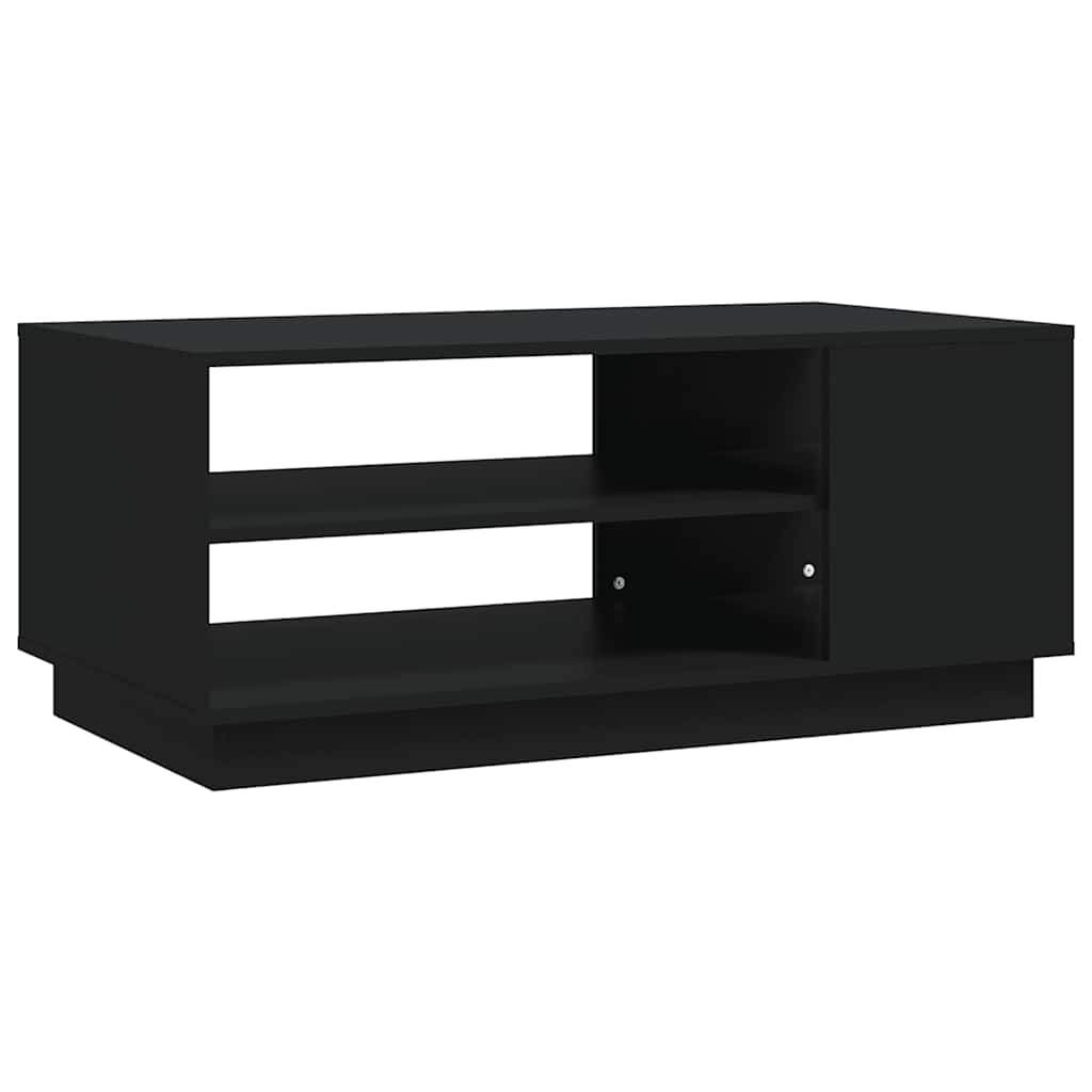 vidaXL Coffee Table Black 102x55x43 cm Engineered Wood 2