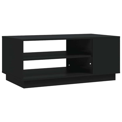 vidaXL Coffee Table Black 102x55x43 cm Engineered Wood 2