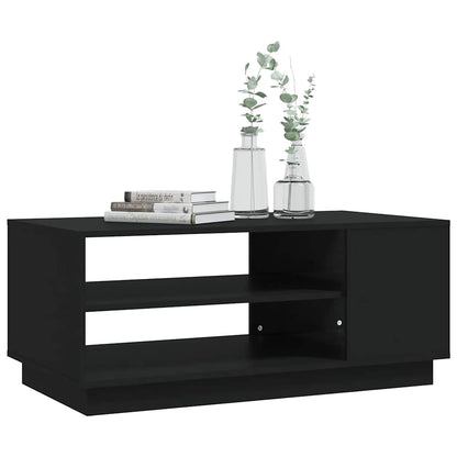 vidaXL Coffee Table Black 102x55x43 cm Engineered Wood 6