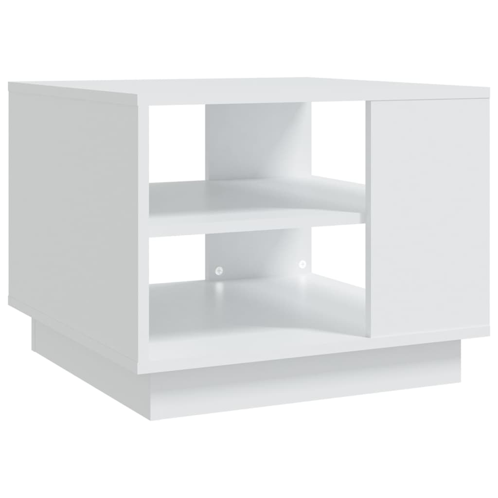 810289 vidaXL Coffee Table White 55x55x43 cm Engineered Wood 2