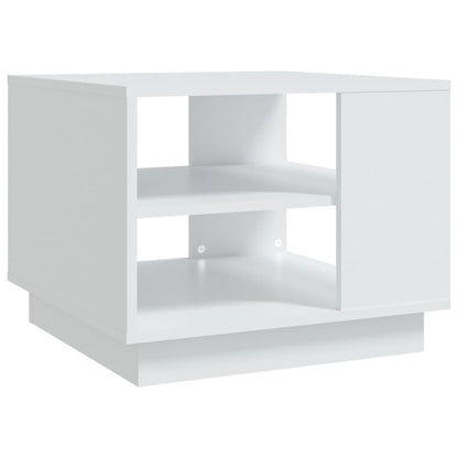 810289 vidaXL Coffee Table White 55x55x43 cm Engineered Wood 2