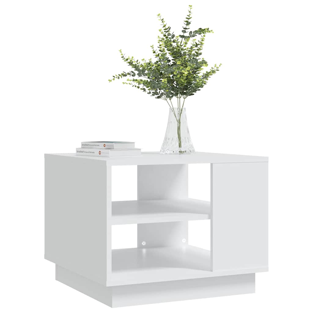 810289 vidaXL Coffee Table White 55x55x43 cm Engineered Wood 6