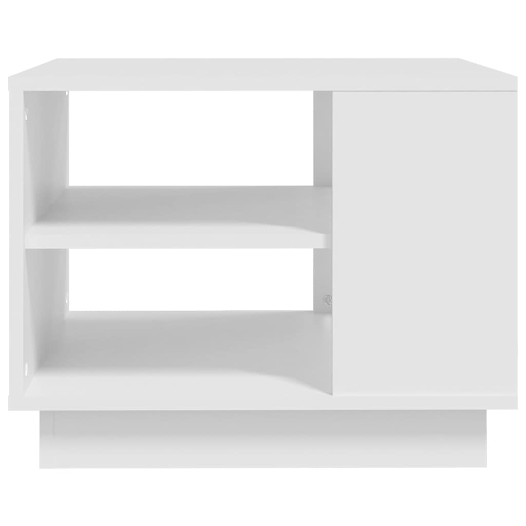 810289 vidaXL Coffee Table White 55x55x43 cm Engineered Wood 4