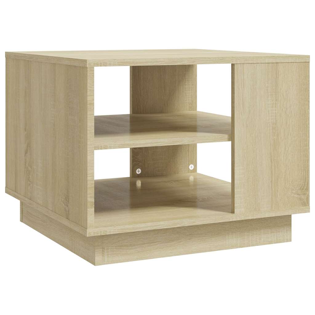 vidaXL Coffee Table Sonoma Oak 55x55x43 cm Engineered Wood 2