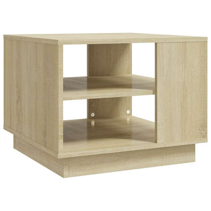 vidaXL Coffee Table Sonoma Oak 55x55x43 cm Engineered Wood 2