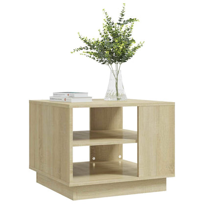 vidaXL Coffee Table Sonoma Oak 55x55x43 cm Engineered Wood 6