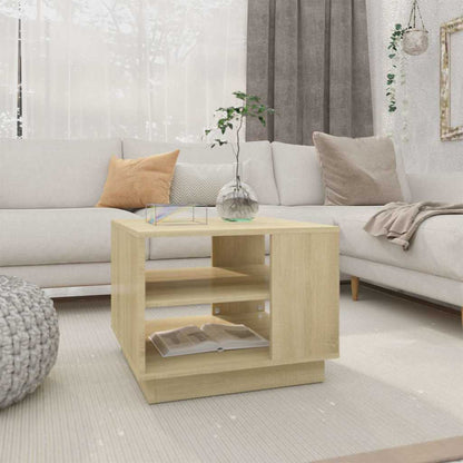 vidaXL Coffee Table Sonoma Oak 55x55x43 cm Engineered Wood 1