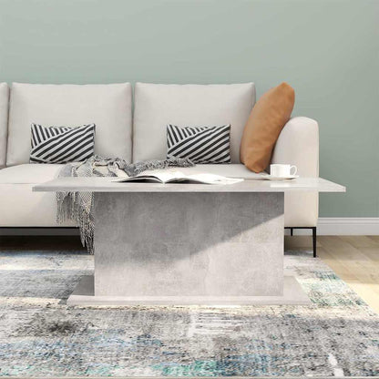 810311 vidaXL Coffee Table Concrete Grey 102x55,5x40 cm Engineered Wood 3