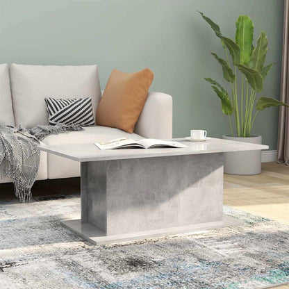 810311 vidaXL Coffee Table Concrete Grey 102x55,5x40 cm Engineered Wood 1
