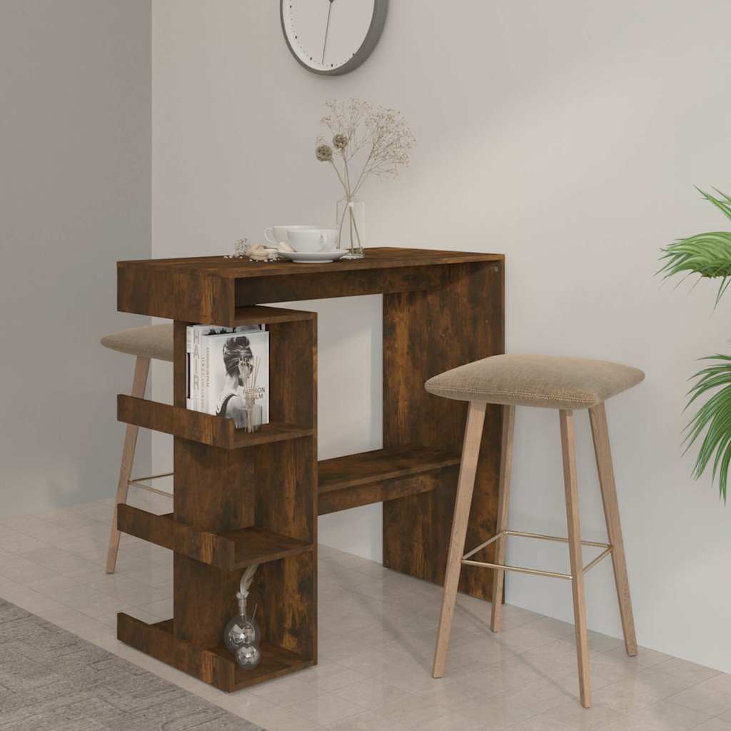 vidaXL Bar Table with Storage Rack 100x50x101.5 cm