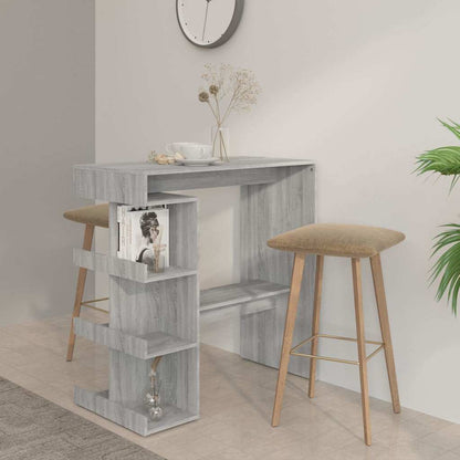 vidaXL Bar Table with Storage Rack 100x50x101.5 cm