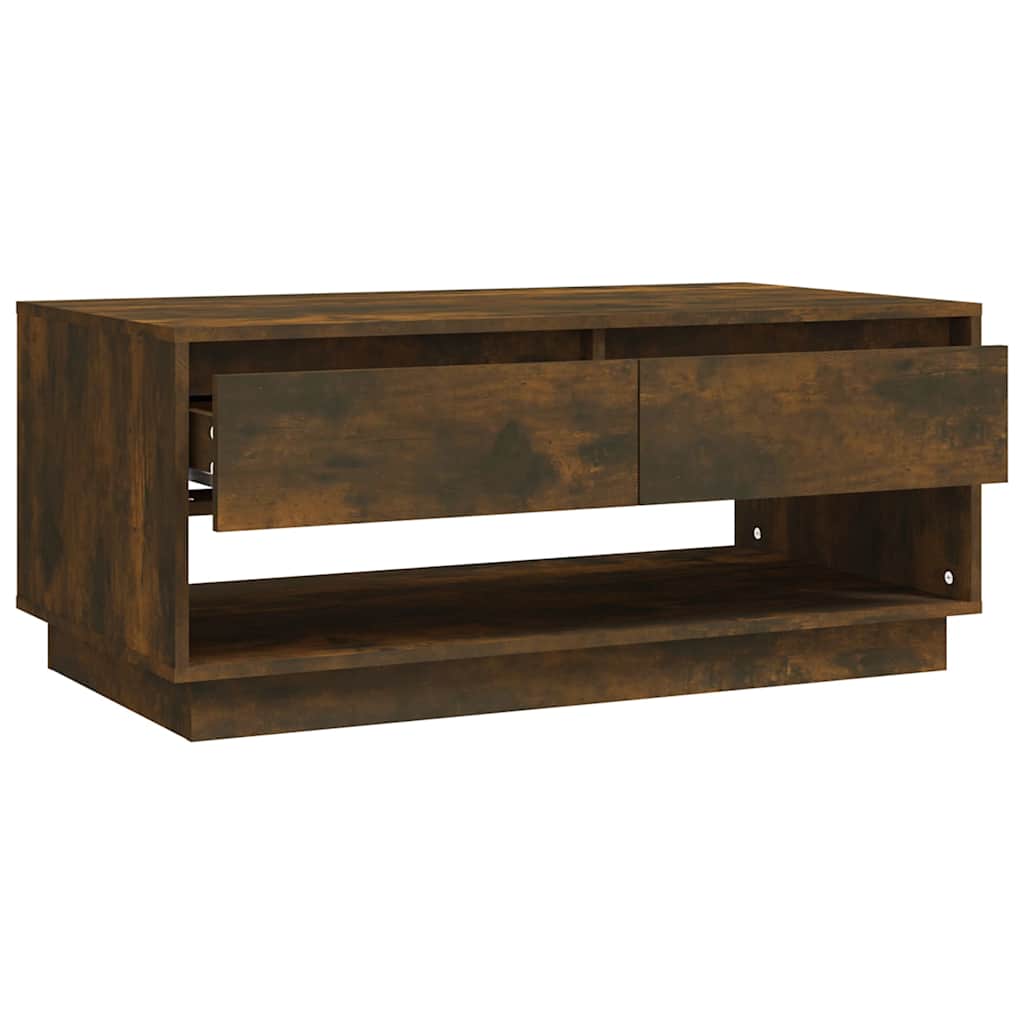 vidaXL Coffee Table | Smoked Oak | Engineered wood | Medium | Coffee Table 3