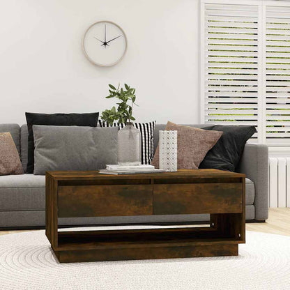 vidaXL Coffee Table | Smoked Oak | Engineered wood | Medium | Coffee Table 1