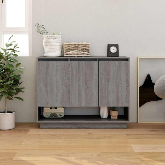 vidaXL Sideboard Grey Sonoma 97x31x75 cm Engineered Wood 1