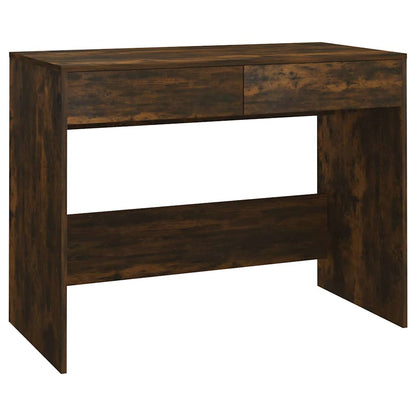 vidaXL Desk | Smoked Oak | Engineered Wood | Medium | Desk | Rectangular 2