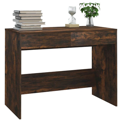 vidaXL Desk | Smoked Oak | Engineered Wood | Medium | Desk | Rectangular 4