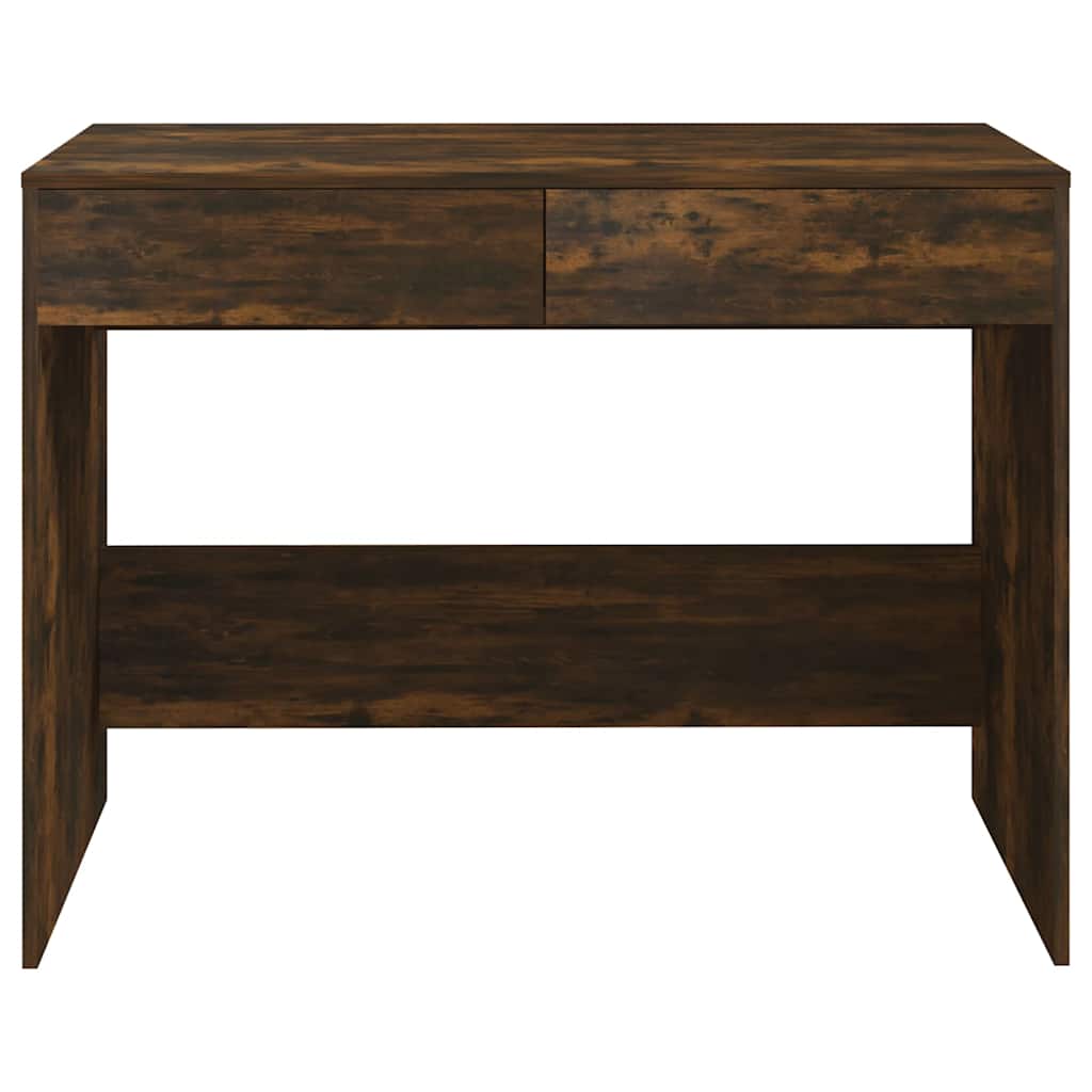 vidaXL Desk | Smoked Oak | Engineered Wood | Medium | Desk | Rectangular 5