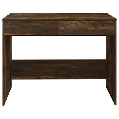 vidaXL Desk | Smoked Oak | Engineered Wood | Medium | Desk | Rectangular 5