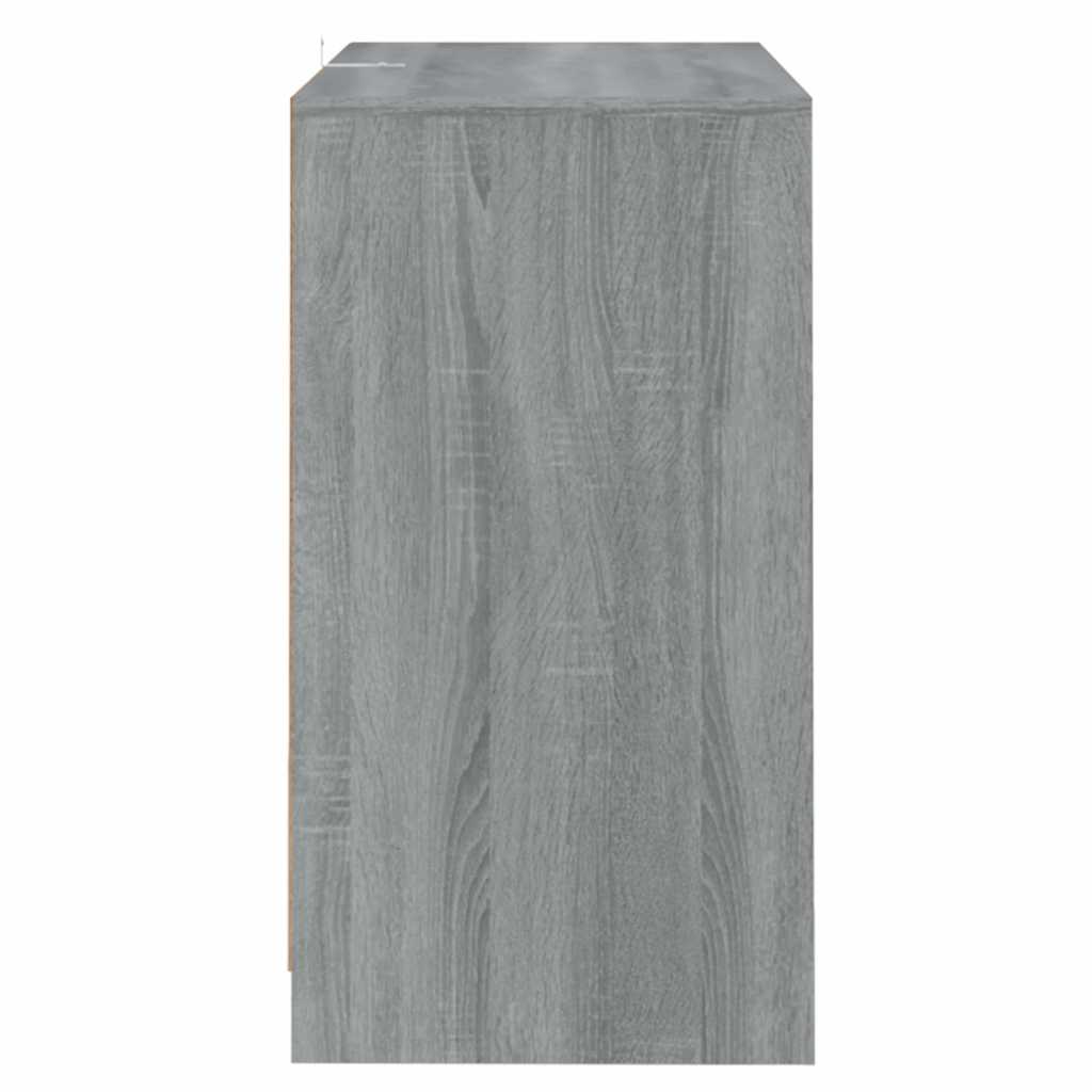vidaXL Sideboard Grey Sonoma 70x41x75 cm Engineered Wood 4