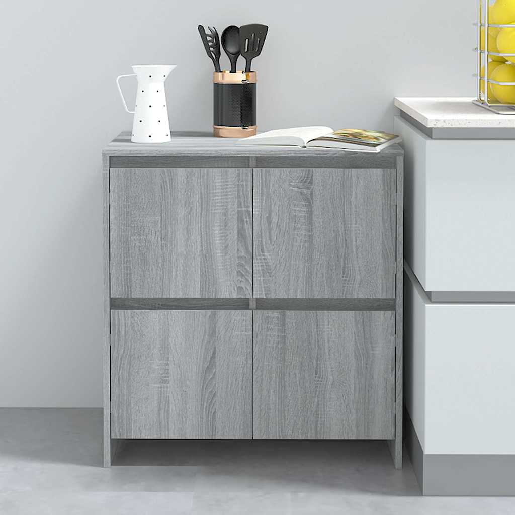 vidaXL Sideboard Grey Sonoma 70x41x75 cm Engineered Wood 1