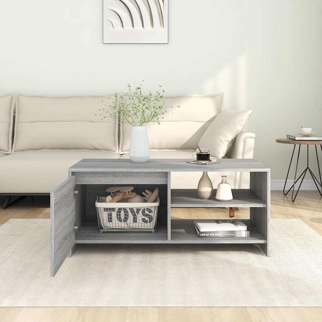 vidaXL Coffee Table | Grey Sonoma | Engineered Wood | Medium | Coffee Table 3