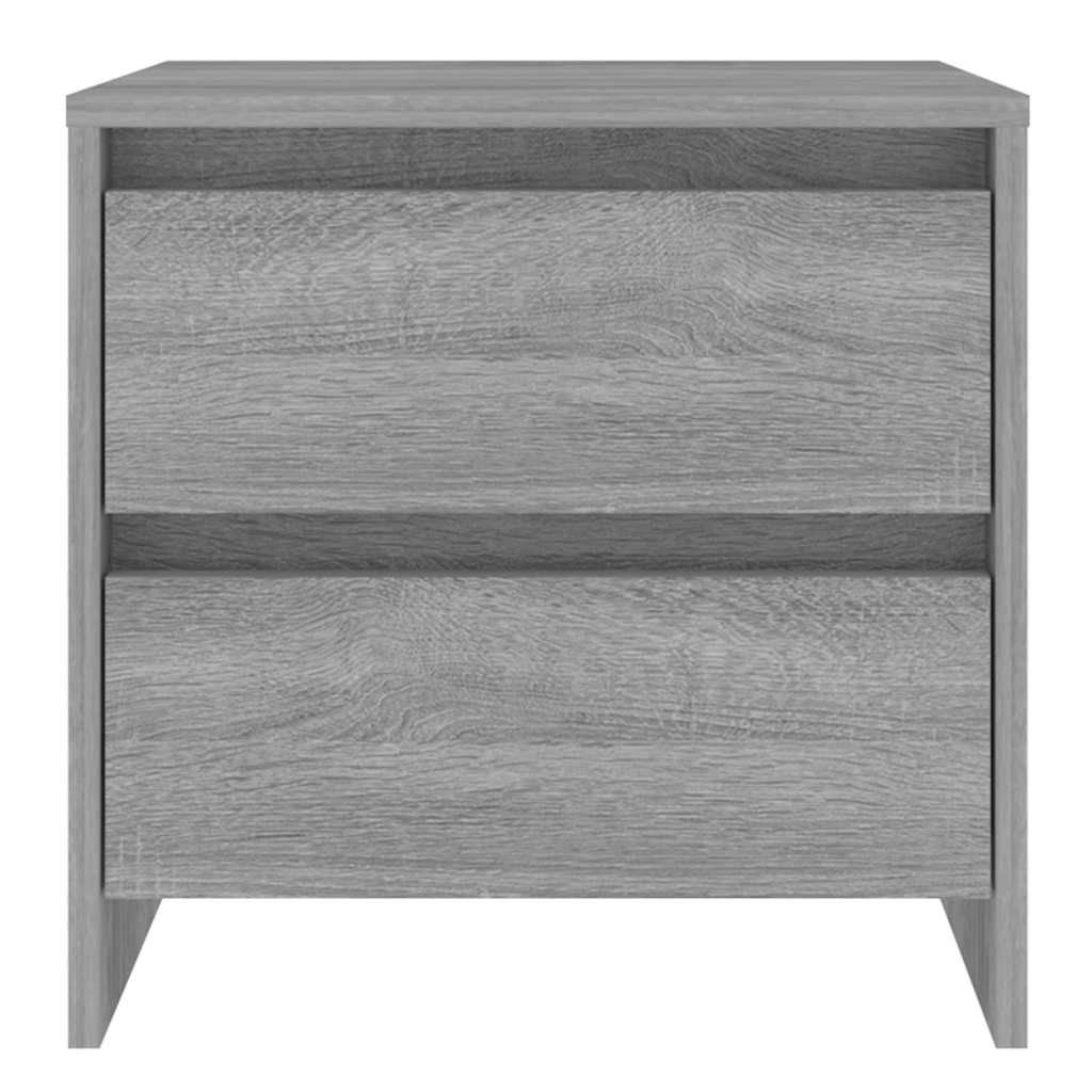 vidaXL Bedside Cabinet | Set of 2 | Grey sonoma | Engineered wood 4