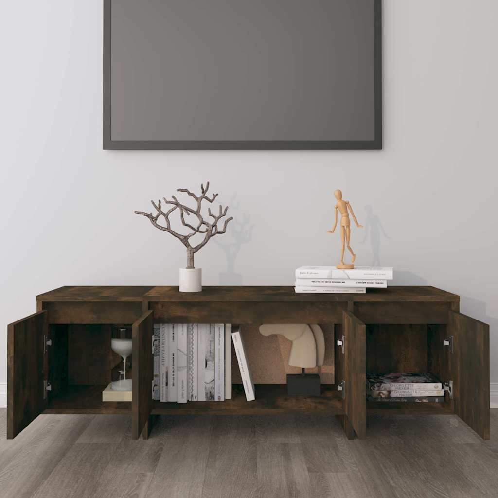 vidaXL TV Cabinet | Smoked Oak | Engineered Wood | Standard | Rectangular 3