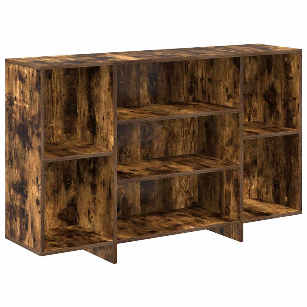 vidaXL Sideboard Smoked Oak 120x30x75 cm Engineered Wood 2