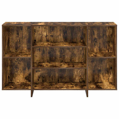 vidaXL Sideboard Smoked Oak 120x30x75 cm Engineered Wood 5